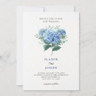 Hochzeit der Blauen Blume Einladung