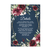 Hochzeit der Blauen Burgund Blush Pink Gold Floral