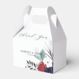 Hochzeit der Blauen Burgundy Rot Gothic Geschenkschachtel