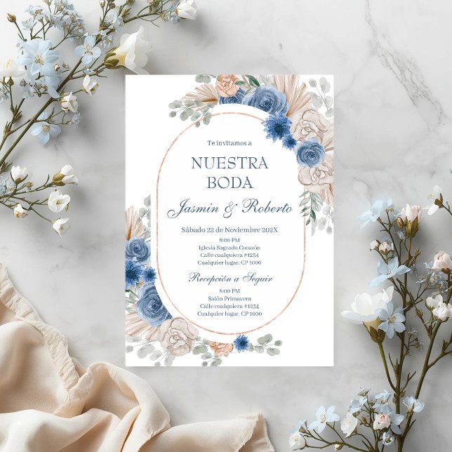 Hochzeit der Blauen Flora Einladung (Von Creator hochgeladen)