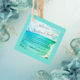 Hochzeit der blauen Küste Geschenkanhänger