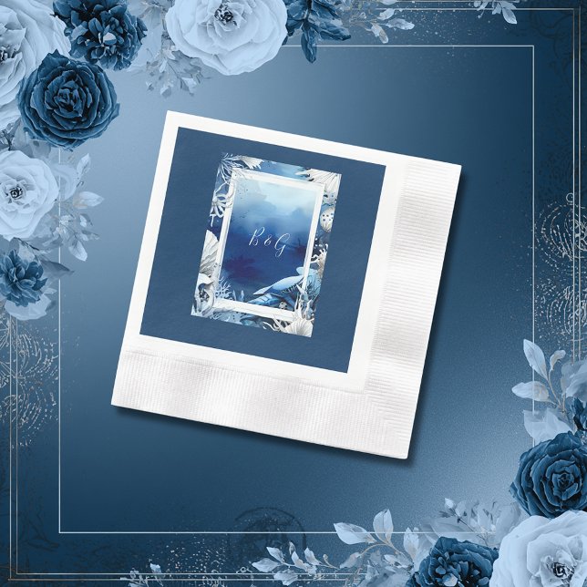 Hochzeit der blauen Küste Serviette (Von Creator hochgeladen)