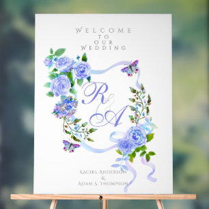 Hochzeit der Blauen Rose Acrylschild