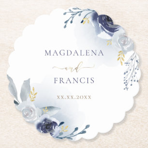 Hochzeit der blauen Rose Untersetzer