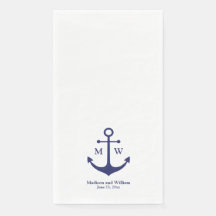 Hochzeit der blauen weißen Monografie des Nautikan