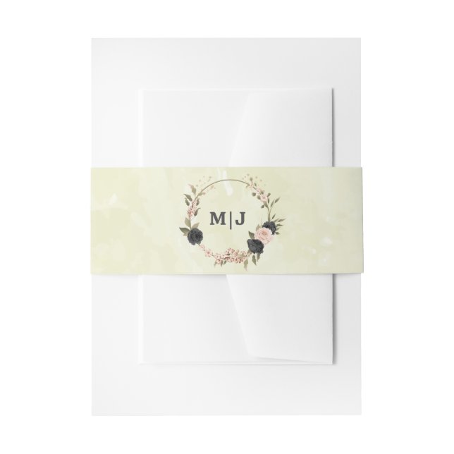 Hochzeit der Blume Einladungsbanderole (Vorderseite Beispiel)