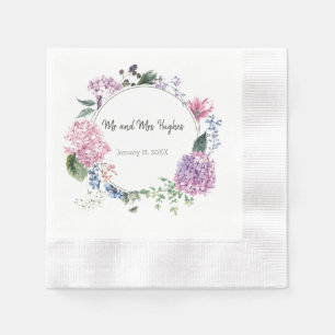 Hochzeit der Blume Weißer Hibiskus Serviette