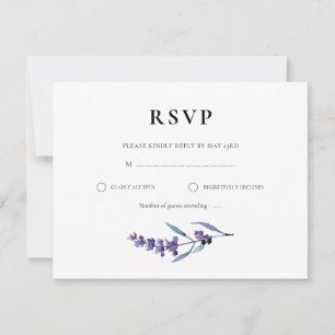 Hochzeit der Blumen RSVP Karte