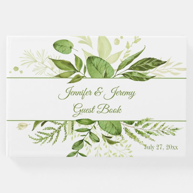 Hochzeit der botanischen Landschaft Gästebuch (Vorderseite)