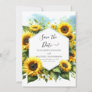 Hochzeit der Botanischen Wasserfarben Save The Date