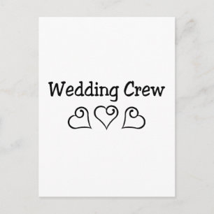 Hochzeit der Crew Postkarte