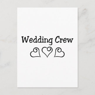 Hochzeit der Crew Postkarte