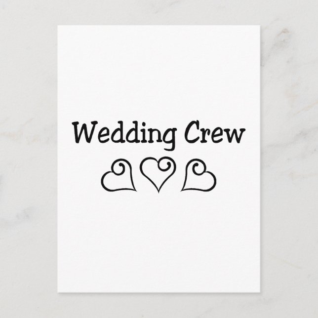 Hochzeit der Crew Postkarte (Vorderseite)