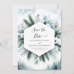 Hochzeit der digitalen Pine Save The Date