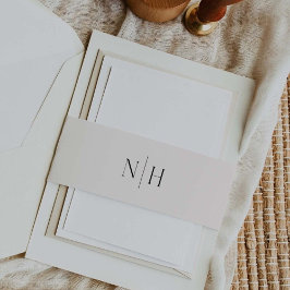 Hochzeit der Einladung Bauchband Einladungsbanderole