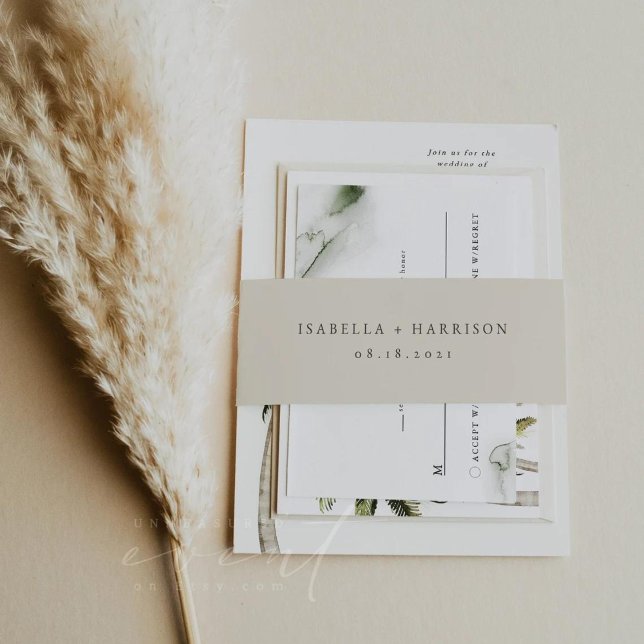 Hochzeit der Einladung Bauchband Einladungsbanderole (Von Creator hochgeladen)