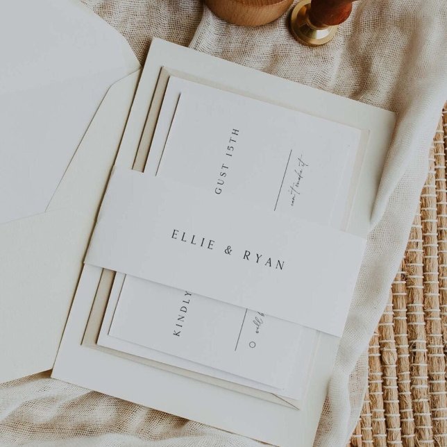 Hochzeit der Einladung Bauchband Einladungsbanderole (Von Creator hochgeladen)