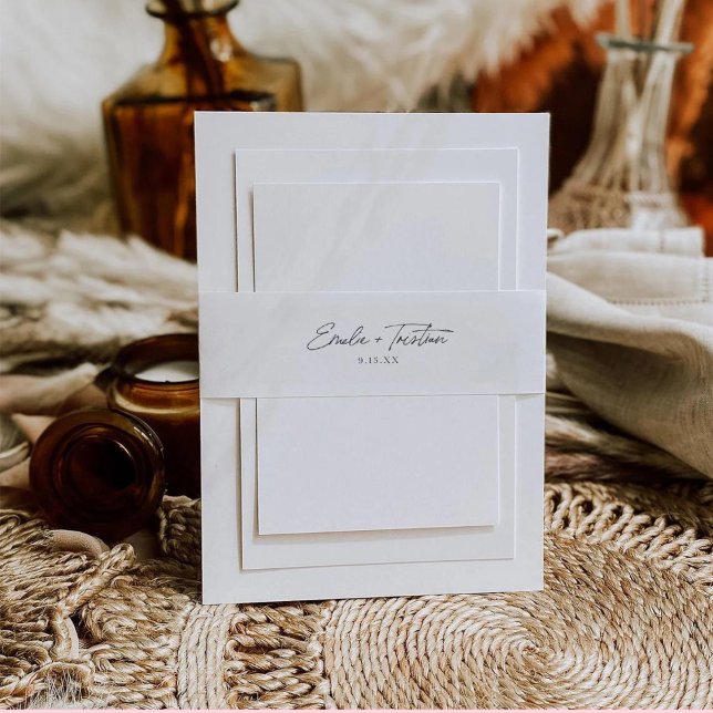 Hochzeit der Einladung Bauchband Einladungsbanderole (Von Creator hochgeladen)