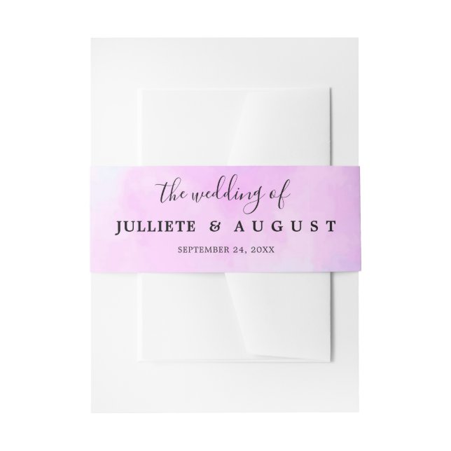 Hochzeit der Einladung Bauchband Einladungsbanderole (Vorderseite Beispiel)