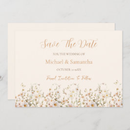 Hochzeit der Elfenbeinküste und der Wildblume Blus Save The Date