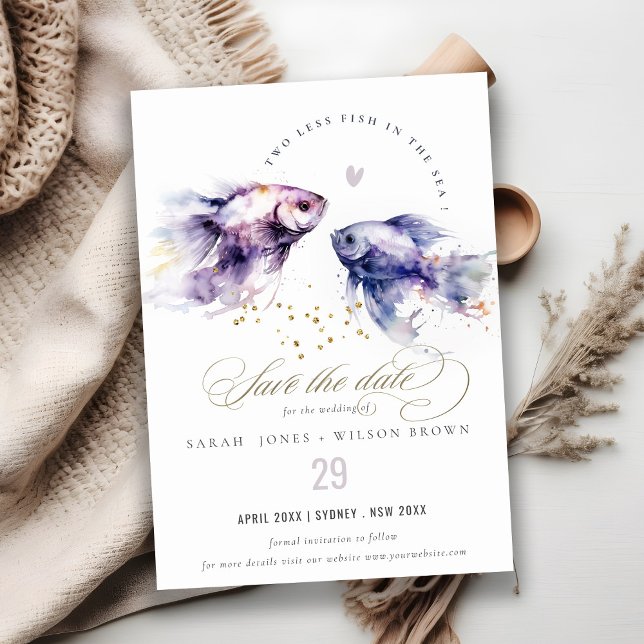 Hochzeit der Fischküste von Lilac Save The Date (Von Creator hochgeladen)