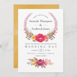 Hochzeit der Flora und Fauna Einladung