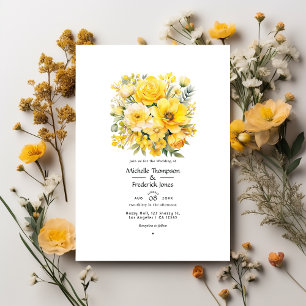 Hochzeit der Gelben Flora Einladung