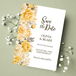 Hochzeit der Gelben Flora Save The Date