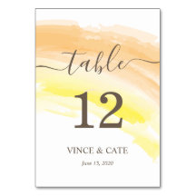 Hochzeit der gelben Orangen-Wasserfarbe