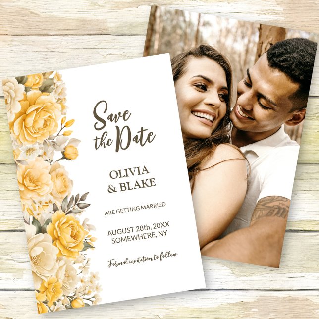 Hochzeit der Gelben Rose Save The Date (Von Creator hochgeladen)