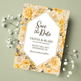 Hochzeit der Gelben Rose Save The Date