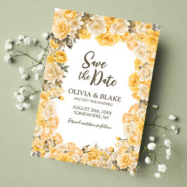 Hochzeit der Gelben Rose Save The Date