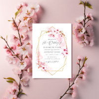 Hochzeit der geometrischen rosa Frühlingskirsche