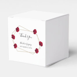 Hochzeit der geometrischen Rote Rose Geschenkschachtel