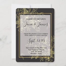Hochzeit der Goldenen Rose Einladung