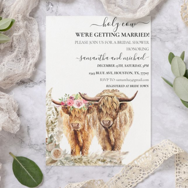 Hochzeit der Heiligen Kuh Einladung (Von Creator hochgeladen)
