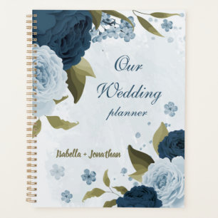 Hochzeit der hellblauen Blume Planer