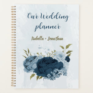 Hochzeit der hellblauen Blume Planer