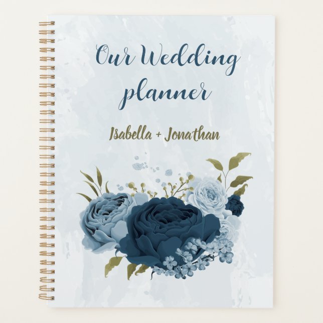 Hochzeit der hellblauen Blume Planer (Vorderseite)
