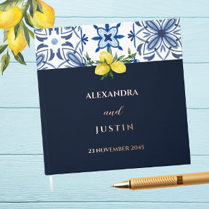 Hochzeit der italienischen Marine Lemon Gästebuch