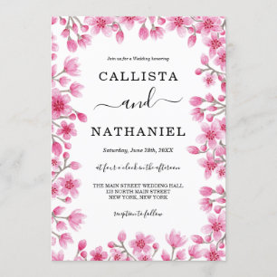 Hochzeit der japanischen Cherry Blossom Einladung