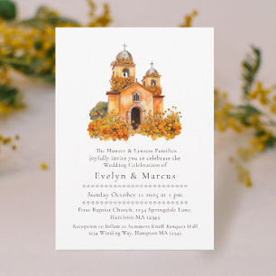 Hochzeit der Kapelle Cristian Watercolor Einladung