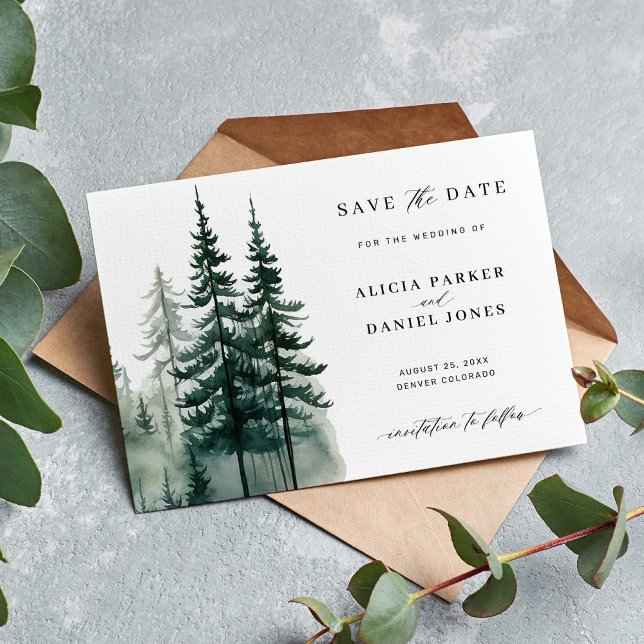 Hochzeit der Kiefernwälder Save The Date (Von Creator hochgeladen)