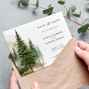 Hochzeit der Kiefernwälder Save The Date