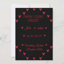 Hochzeit der kleinen Herzen Save The Date