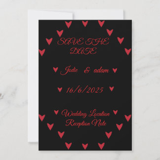 Hochzeit der kleinen Herzen Save The Date