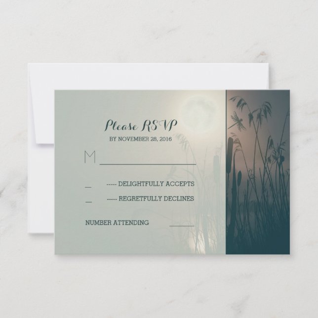 Hochzeit der Libellen und Vollmondhochzeit RSVP (Vorderseite)
