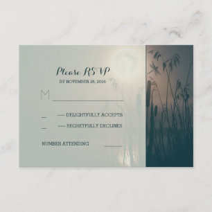 Hochzeit der Libellen und Vollmondhochzeit RSVP Karte