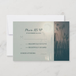 Hochzeit der Libellen und Vollmondhochzeit RSVP Karte