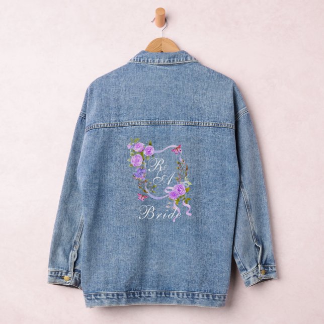 Hochzeit der lila Rose Jeansjacke (Hangar)